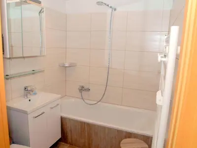 Ein Badezimmer in der Unterkunft Apartment Wanderslust im Harz mit Pool & Sauna