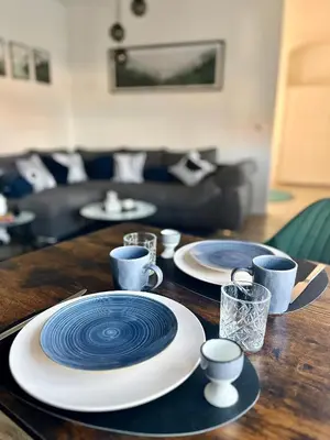 Ein Sitzbereich in der Unterkunft Apartment Heimathain - Holiday Living
