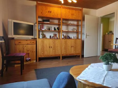 Küche/Küchenzeile in der Unterkunft Ferienwohnung Harz de Luchs