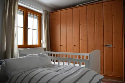 Ein Bett oder Betten in einem Zimmer der Unterkunft Bergluft
