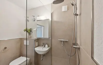 Ein Badezimmer in der Unterkunft Cozy Apartment In Bad Harzburg