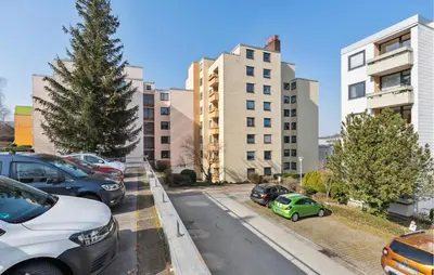 Das Gebäude in dem sich die Ferienwohnung befindet