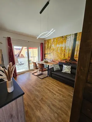 Ein Sitzbereich in der Unterkunft Altstadtsuite Wernigerode