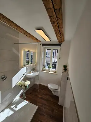 Ein Badezimmer in der Unterkunft Altstadtsuite Wernigerode