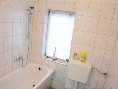 Ein Badezimmer in der Unterkunft Harzvorland-Auszeit für 2 & Hund & Natur inklusive