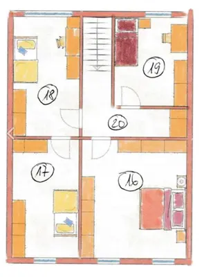 Grundriss der Unterkunft Ferienhaus 