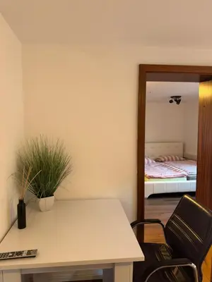 Ein Bett oder Betten in einem Zimmer der Unterkunft Unterkunft im Zentrum der Stadt