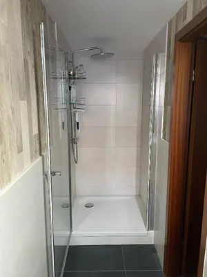 Ein Badezimmer in der Unterkunft Unterkunft im Zentrum der Stadt