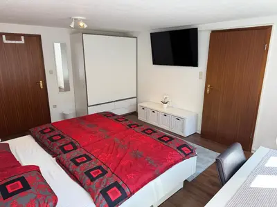 Ein Bett oder Betten in einem Zimmer der Unterkunft Unterkunft im Zentrum der Stadt