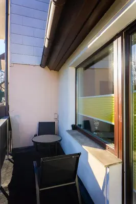 Ein Sitzbereich in der Unterkunft Ferienwohnung Busch 4