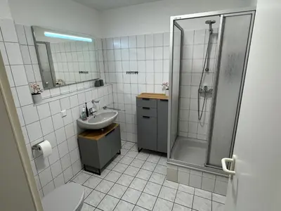 Ein Badezimmer in der Unterkunft Ferienwohnung Bergzauber Braunlage