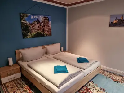 Ein Bett oder Betten in einem Zimmer der Unterkunft Ferienhaus 