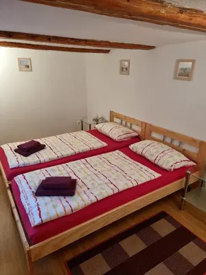 Ein Bett oder Betten in einem Zimmer der Unterkunft Ferienhaus 