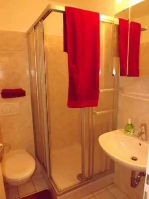 Ein Badezimmer in der Unterkunft Torfhaus-Blick