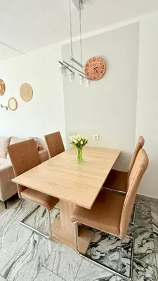 Ein Sitzbereich in der Unterkunft Family Lodge - familienfreundliches Appartement mit zwei Schlafzimmern im Ferienpark Hahnenklee