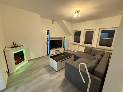 Ein Sitzbereich in der Unterkunft Guestroom K17