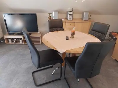 TV/Unterhaltungsangebot in der Unterkunft Ferienwohnung Hartmann