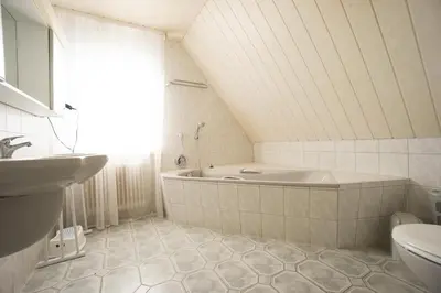 Ein Badezimmer in der Unterkunft Ferienhaus Blocksberg