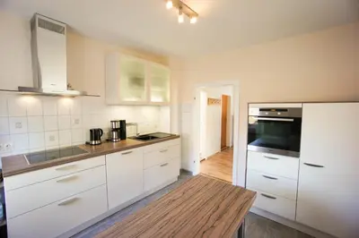 Küche/Küchenzeile in der Unterkunft Ferienhaus Blocksberg
