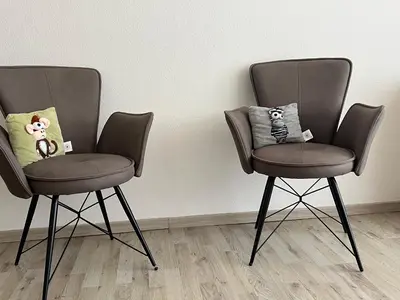 Ein Sitzbereich in der Unterkunft Haus Vier Jahreszeiten am See Die Stille