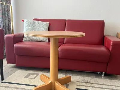 Ein Sitzbereich in der Unterkunft Haus Vier Jahreszeiten am See Die Stille