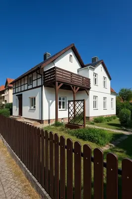 Das Gebäude in dem sich die Ferienwohnung befindet