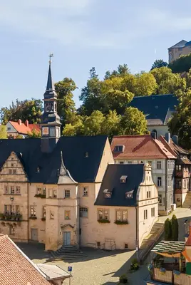 Das Gebäude in dem sich die Ferienwohnung befindet