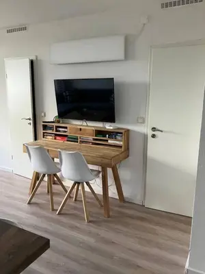 TV/Unterhaltungsangebot in der Unterkunft Oben in der 14 Etage