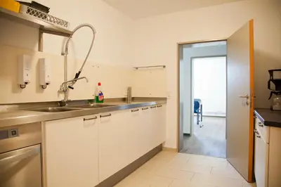 Küche/Küchenzeile in der Unterkunft Haus Waldläufer