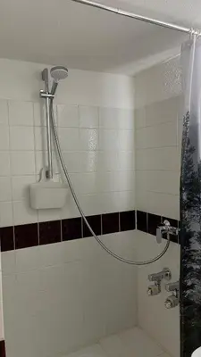 Ein Badezimmer in der Unterkunft Ferienwohnung Panoramablick Hahnenklee