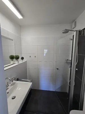 Ein Badezimmer in der Unterkunft Ferienwohnung Am Hasselkopf 1