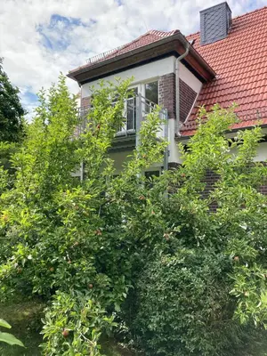 Ein Garten an der Unterkunft Forsthaus Wohnung 3 2 Pers Charme & Ausblick