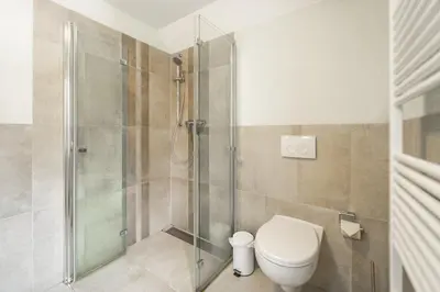 Ein Badezimmer in der Unterkunft Forsthaus Wegenerskopf 10 Pers Natur & Ruhe