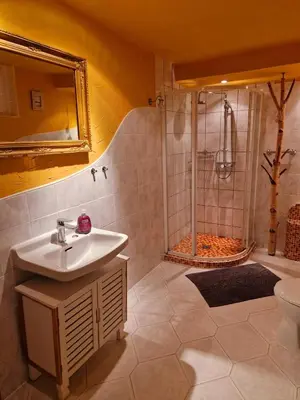 Ein Badezimmer in der Unterkunft Ferienwohnung Gute Seele