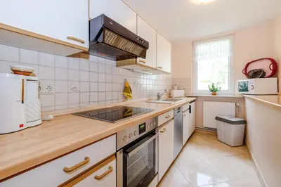 Küche/Küchenzeile in der Unterkunft Ferienhaus Harzidyll