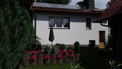 Ein Garten an der Unterkunft Ferienhaus Harzidyll