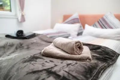 Ein Bett oder Betten in einem Zimmer der Unterkunft Appartment 1 Sonja