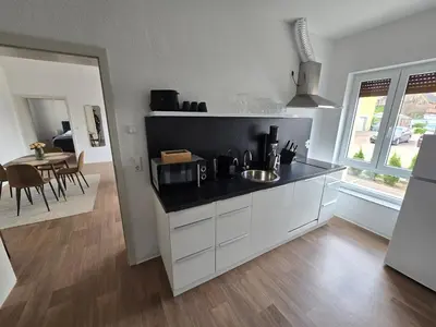 Küche/Küchenzeile in der Unterkunft Sonnenblick Suite 1