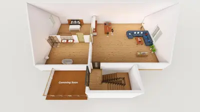Ein Sitzbereich in der Unterkunft HARZER HEALING CENTER 2025 Himmlische Landhauswohnung mit Fussbodenheizung,XXL Kochinsel,XXL Regendusche,Modern,Hochwertig,Persönlich,Vollausgestattet