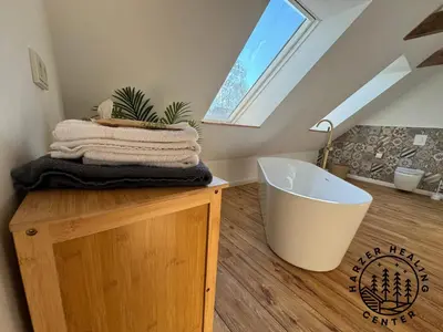 Grundriss der Unterkunft HARZER HEALING CENTER 2025 Himmlische Landhauswohnung mit Fussbodenheizung,XXL Kochinsel,XXL Regendusche,Modern,Hochwertig,Persönlich,Vollausgestattet