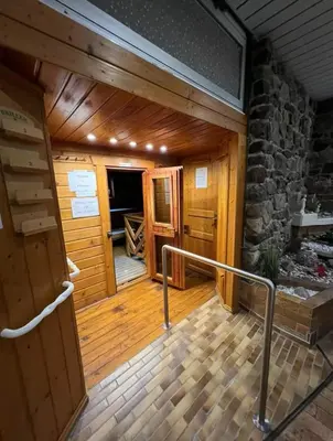 Grundriss der Unterkunft Waldtraum Schwimmbad Sauna Kinderbett wandern