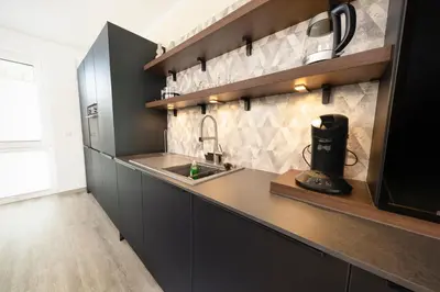 Küche/Küchenzeile in der Unterkunft Appartment 2 Anke