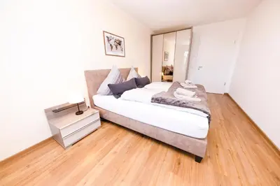 Ein Bett oder Betten in einem Zimmer der Unterkunft Appartment 5 Luise