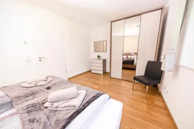 Ein Bett oder Betten in einem Zimmer der Unterkunft Appartment 5 Luise