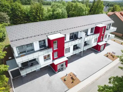 Das Gebäude in dem sich die Ferienwohnung befindet