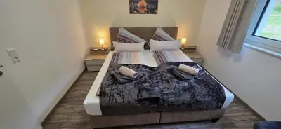 Ein Bett oder Betten in einem Zimmer der Unterkunft Appartment 6 Petra