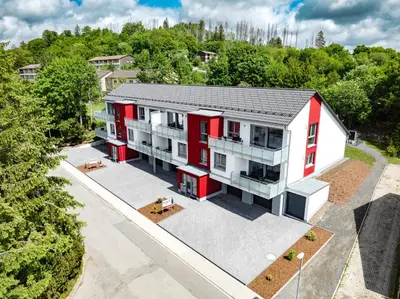 Das Gebäude in dem sich die Ferienwohnung befindet