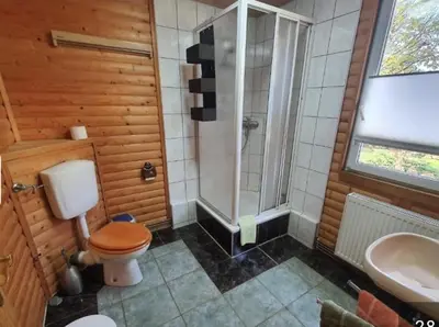 Ein Badezimmer in der Unterkunft Ferienhaus Petra