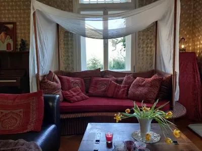 Ein Sitzbereich in der Unterkunft Villa Elisabeth 1905