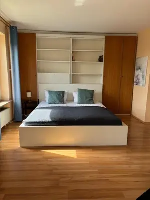 Ein Bett oder Betten in einem Zimmer der Unterkunft Talblick Braunlage 1 Zimmer Wohnung